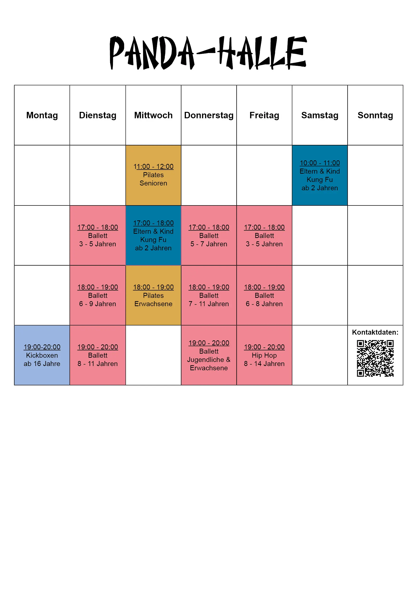 Ballett, Hip Hop, Pilates, Kickboxen, Eltern und Kind Kung Fu, Düsseldorf Gerresheim, Eller, Vennhausen, Unterbach, Flingern