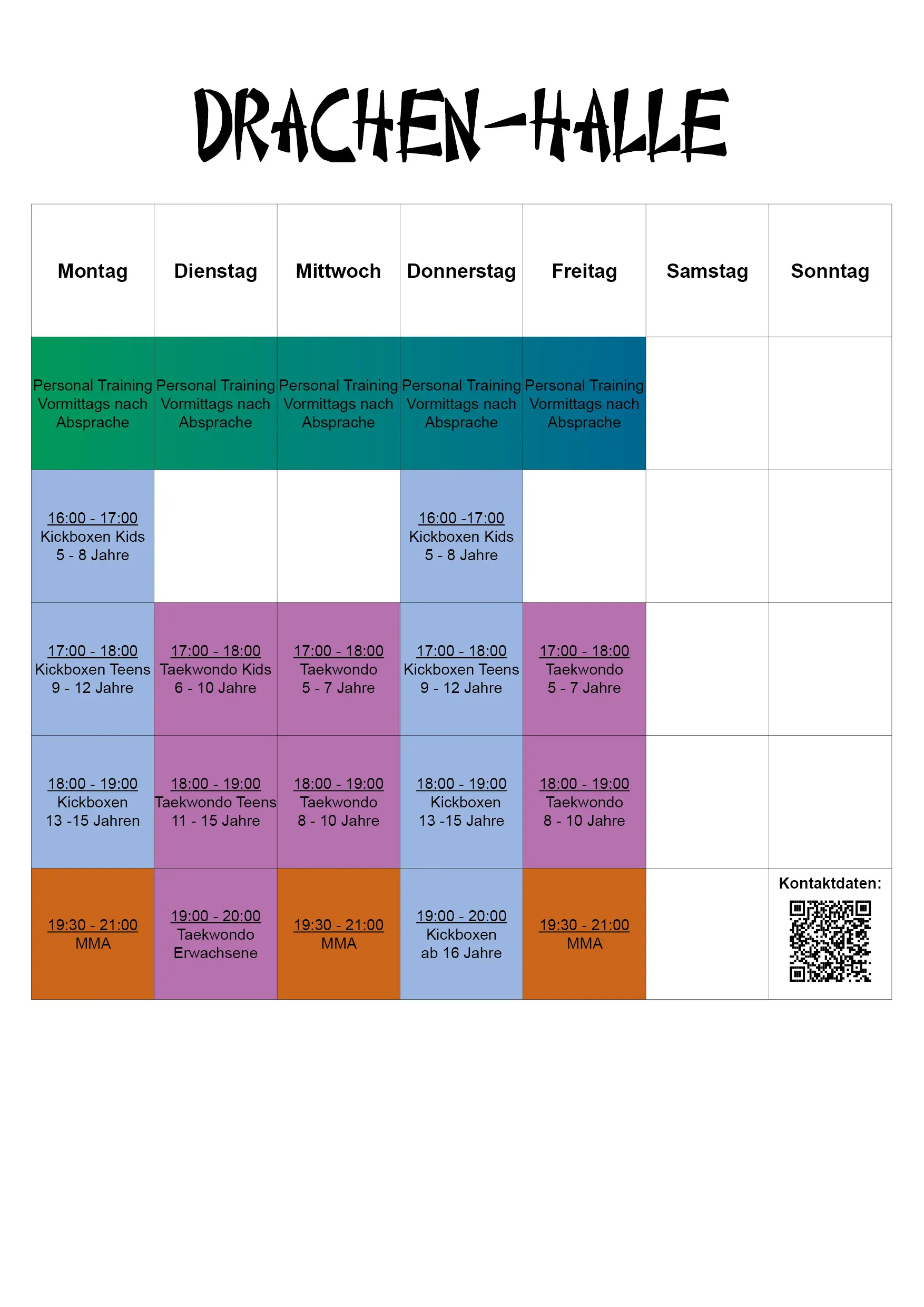 Personal Training, Kickboxen, MMA, Taekwondo, Düsseldorf Gerresheim, Vennhausen, Unterbach, Flingern